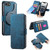 iPhone 17e / 16e CaseNeo MagSafe RFID Anti-theft Retro Leather Phone Case - Blue