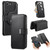 iPhone 17e / 16e CaseNeo MagSafe RFID Anti-theft Zipper Wallet Retro Leather Phone Case - Black