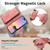 iPhone 17e / 16e CaseNeo MagSafe RFID Anti-theft Zipper Wallet Retro Leather Phone Case - Pink
