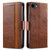 iPhone 17e / 16e CaseNeo Splicing Dual Magnetic Buckle Leather Phone Case - Brown