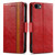 iPhone 17e / 16e CaseNeo Splicing Dual Magnetic Buckle Leather Phone Case - Red