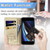 iPhone 17e / 16e Cat and Dog Embossed Leather Phone Case - Gold