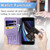 iPhone 17e / 16e Cat and Dog Embossed Leather Phone Case - Purple