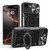 iPhone 17e / 16e CD Texture Sliding Camshield Magnetic Holder Phone Case - Black