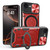 iPhone 17e / 16e CD Texture Sliding Camshield Magnetic Holder Phone Case - Red