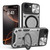 iPhone 17e / 16e CD Texture Sliding Camshield Magnetic Holder Phone Case - Silver