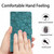 iPhone 17e / 16e Cherry Blossoms Embossed Leather Phone Case - Green