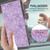 iPhone 17e / 16e Cherry Blossoms Embossed Leather Phone Case - Purple
