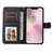 iPhone 17e / 16e Classic Calf Texture Flip Leather Phone Case - Black