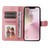 iPhone 17e / 16e Classic Calf Texture Flip Leather Phone Case - Rose Gold