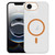 iPhone 17e / 16e Clear PC Injection MagSafe Phone Case - Orange