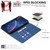 iPhone 17e / 16e Color Matching RFID Anti-theft Leather Phone Case - Blue