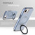 iPhone 17e / 16e Colorful 2 in 1 MagSafe Ring Holder Phone Case - Transparent