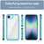 iPhone 17e / 16e Colorful Series Acrylic + TPU Phone Case - Transparent Blue