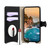 iPhone 17e / 16e Crossbody Chain Fishtail Litchi Leather Phone Case - Black