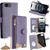 iPhone 17e / 16e Crossbody Chain Fishtail Litchi Leather Phone Case - Purple