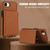 iPhone 17e / 16e Crossbody Dual-buckle Wallet RFID Back Leather Phone Case - Brown