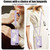 iPhone 17e / 16e Crossbody Flower Pattern Leather Phone Case - Purple