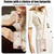 iPhone 17e / 16e Crossbody Flower Pattern Leather Phone Case - Rose Gold