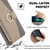 iPhone 17e / 16e Crossbody Litchi Texture Leather Phone Case - Grey
