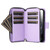 iPhone 17e / 16e Crossbody Rhombic Zipper Tower Buckle Leather Phone Case with Lanyard - Purple