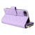 iPhone 17e / 16e Crossbody Rhombic Zipper Tower Buckle Leather Phone Case with Lanyard - Purple