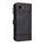 iPhone 17e / 16e Crossbody Strap RFID Blocking Zipper Wallet Leather Phone Case - Black
