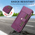 iPhone 17e / 16e Crossbody Strap RFID Blocking Zipper Wallet Leather Phone Case - Purple