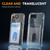 iPhone 17e / 16e Crystal Clear Card Slot PC Hybrid TPU Phone Case - Transparent