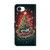 iPhone 17e / 16e Crystal-Like Painted Vegan Leather Phone Case - Christmas Tree