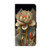 iPhone 17e / 16e Crystal-Like Painted Vegan Leather Phone Case - Golden Lotus