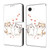 iPhone 17e / 16e Crystal-Like Painted Vegan Leather Phone Case - Heart & Cat