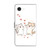 iPhone 17e / 16e Crystal-Like Painted Vegan Leather Phone Case - Heart & Cat