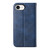 iPhone 17e / 16e Cubic Grid Calf Texture Magnetic Leather Phone Case - Blue