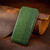 iPhone 17e / 16e Cubic Grid Pressed Magnetic Leather Phone Case - Green