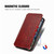 iPhone 17e / 16e Cubic Grid Pressed Magnetic Leather Phone Case - Red