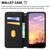 iPhone 17e / 16e Cubic Grid Texture Flip Leather Phone Case - Brown