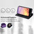 iPhone 17e / 16e Cubic Grid Texture Flip Leather Phone Case - Purple