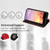 iPhone 17e / 16e Cubic Grid Texture Flip Leather Phone Case - Red