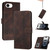 iPhone 17e / 16e Cubic Skin Feel Flip Leather Phone Case - Brown
