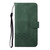 iPhone 17e / 16e Cubic Skin Feel Flip Leather Phone Case - Green