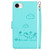 iPhone 17e / 16e Cute Cats RFID Leather Phone Case - Green