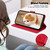 iPhone 17e / 16e Cute Cats RFID Leather Phone Case - Red