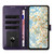 iPhone 17e / 16e Daisy Embossed Leather Phone Case - Dark Purple