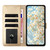 iPhone 17e / 16e Daisy Embossed Leather Phone Case - Gold