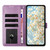 iPhone 17e / 16e Daisy Embossed Leather Phone Case - Light Purple