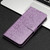 iPhone 17e / 16e Daisy Embossed Leather Phone Case - Light Purple
