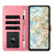 iPhone 17e / 16e Daisy Embossed Leather Phone Case - Pink