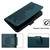 iPhone 17e / 16e Datura Flower Embossed Flip Leather Phone Case - Dark Green