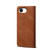 iPhone 17e / 16e Denim Texture Casual Style Horizontal Flip Leather Case - Brown